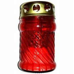 kapu-svece-z9-ar-vac-stikla-11-5cm-14h-sarkana